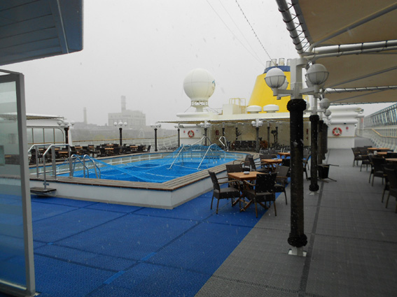 Snow on deck